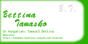 bettina tamasko business card