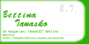 bettina tamasko business card